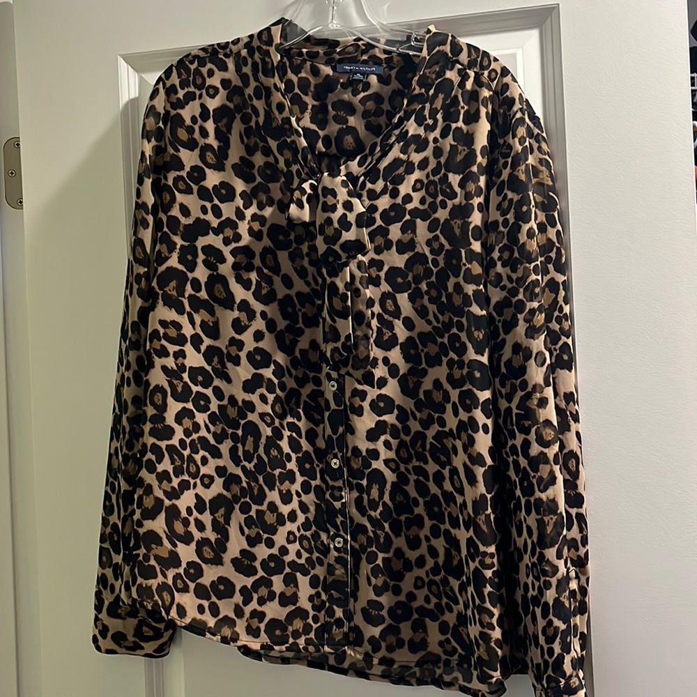 Tommy Hilfiger leopard print blouse